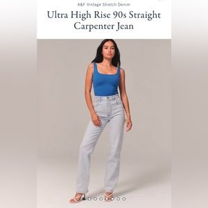 A&F Vintage Stretch Denim
Ultra High Rise 90s Straight
Carpenter Jean